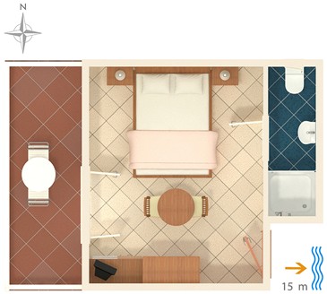 Studio Apartment Grape Scheme